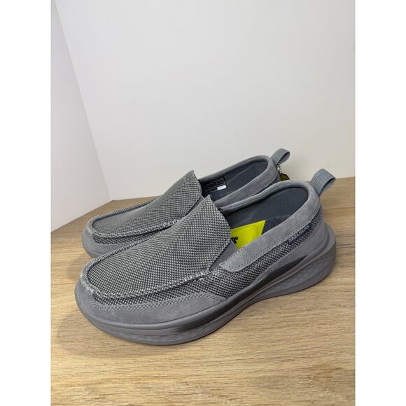 Skechers Slade Munson Slip On Shoe Men’s Size 7.5 Gray Suede Mesh Comfort Casual - Picture 4 of 10